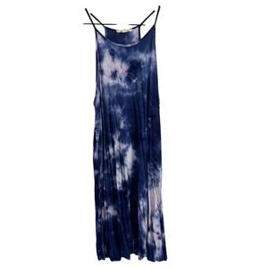 Rolla Coster Blue & Purple Tie Dye Tank Dress Size Small